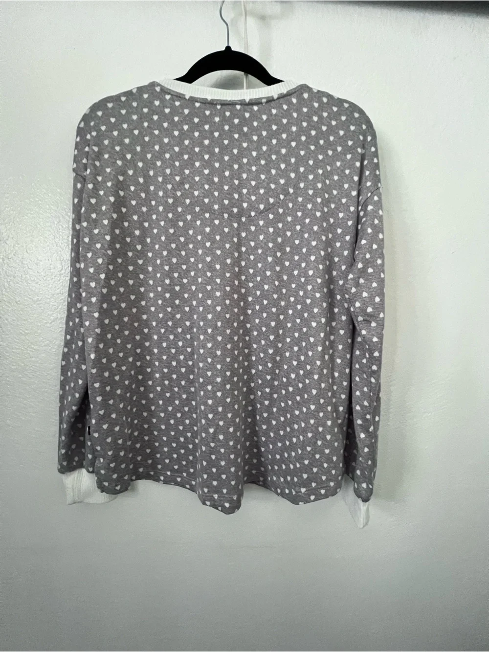 Kate Spade New York Grey and White Heart Print PJ Jogger Set Size M